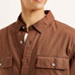 Men's Solid Slim Fit Shirt - Detail View