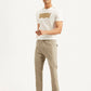 Men's Beige Slim Fit Utility Linen Trousers - Styleshot View