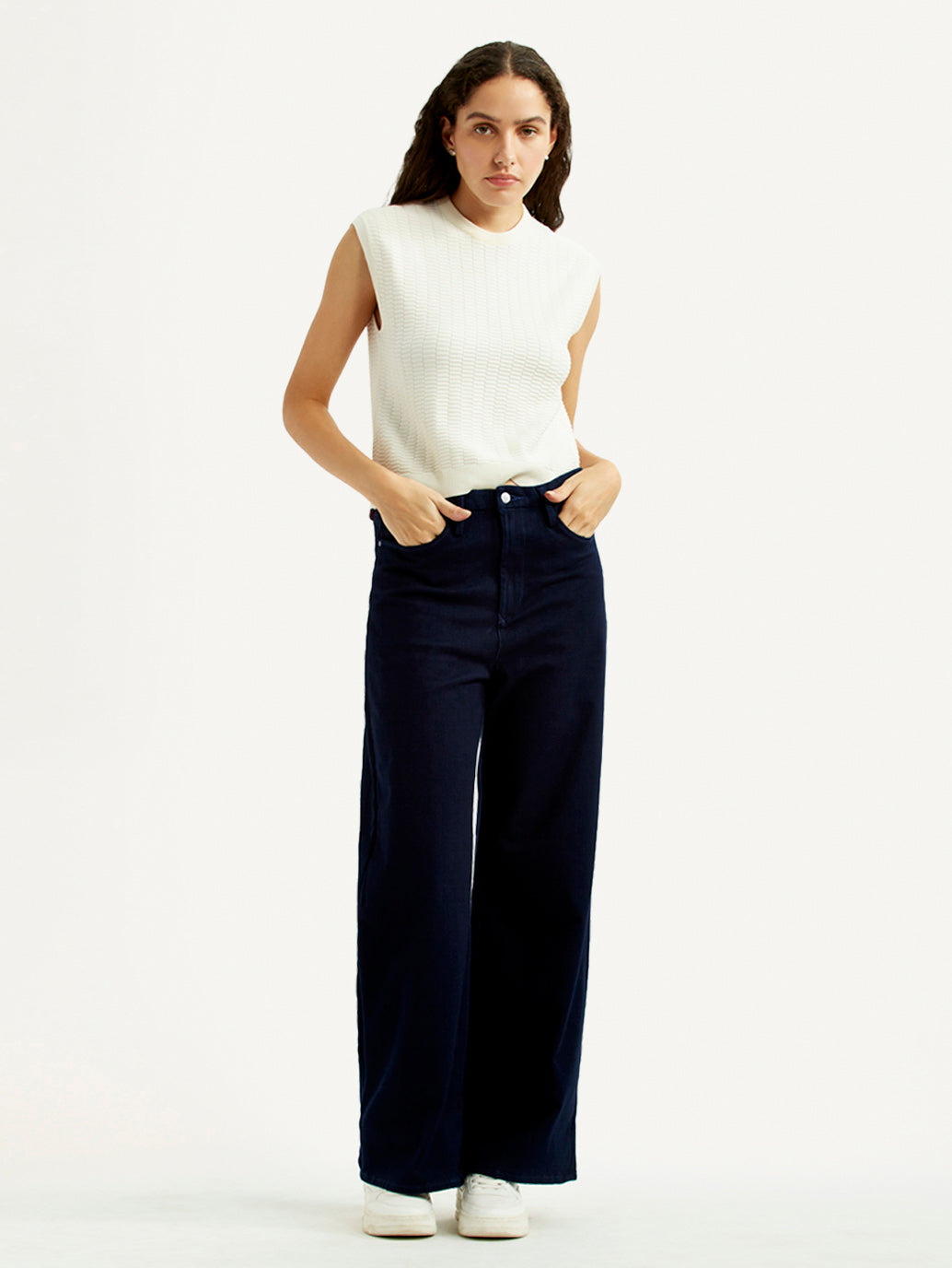 Women's Redloop Ribcage Wide Leg Fit High Rise Jeans