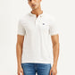 Men's Solid Slim Fit Polo T-shirt - Front View