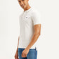 Men's Solid Slim Fit Polo T-shirt - Side View