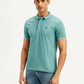Men's Solid Slim Fit Polo T-shirt - Front View