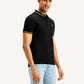 Men's Solid Slim Fit Polo T-shirt - Side View