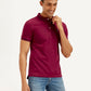 Men's Solid Slim Fit Polo T-shirt - Styleshot View