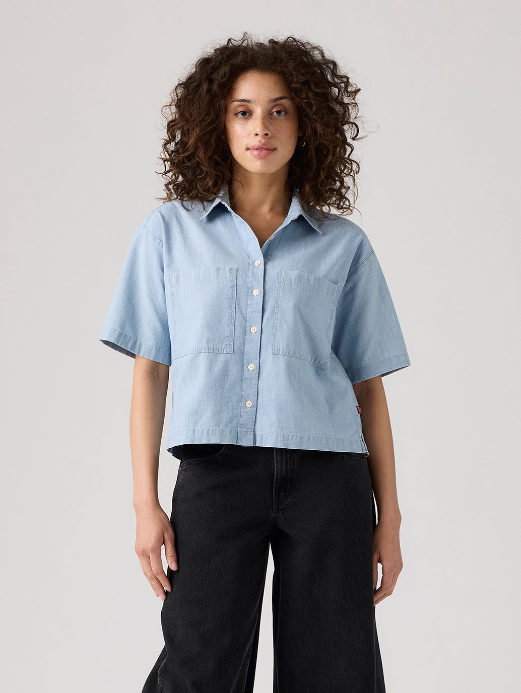 Women's Harlie Short-Sleeve Cropped Shirt