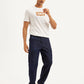Men's Navy Blue Straight Fit Mid Rise Cargo Jeans - Styleshot View