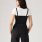 Women's Tailored Bustier Denim Top - Back View