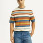 Men's Striped Multicolor Loose Fit T-Shirt - Styleshot View