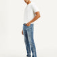 Men's 511 Light Blue Slim Fit Mid Rise Jeans - Side View