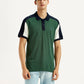 Men's Colorblock Multi Color Slim Fit Polo T-shirt - Front View