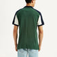 Men's Colorblock Multi Color Slim Fit Polo T-shirt - Back View