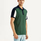 Men's Colorblock Multi Color Slim Fit Polo T-shirt - Side View