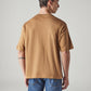 Men's Solid Loose Fit Jersey T-Shirt - Back View
