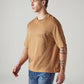 Men's Solid Loose Fit Jersey T-Shirt - Side View