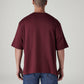 Men's Logo Printed Loose Fit Jersey T-Shirt - Back View
