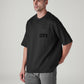 Men's Solid Loose Fit Jersey T-Shirt - Side View