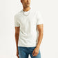 Men's Striped White Crew Neck T-shirt - Styleshot View