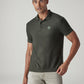 Men's Solid Regular Fit Polo T-shirt - Front View