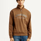 Men's Typography Regular Fit Sweatshirt - Front View