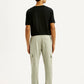 Men's Beige Solid Joggers - Back View