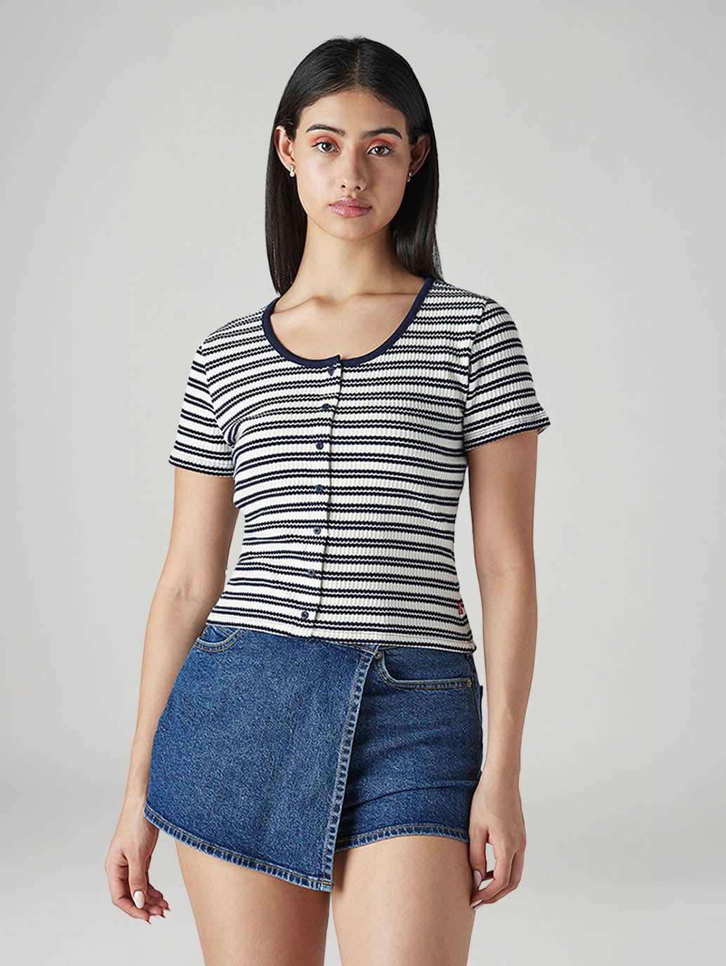 Women's Striped Slim Fit Top