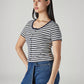 Women's Striped Slim Fit Top - Side View