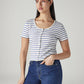 Women's Striped Slim Fit Top - Styleshot View