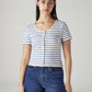 Women's Striped Slim Fit Top - Front View