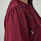 Women's Embellished Maroon Crew Neck Top - 20 View