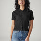 Women's Textured Slim Fit Ribbed Shirt - Front View