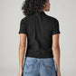 Women's Textured Slim Fit Ribbed Shirt - Back View