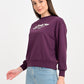 Women's Typography Printed Regular Fit Sweatshirt - jpg View