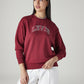 Women's Brand Logo Crew Neck Sweatshirt - Front View