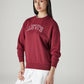 Women's Brand Logo Crew Neck Sweatshirt - Side View