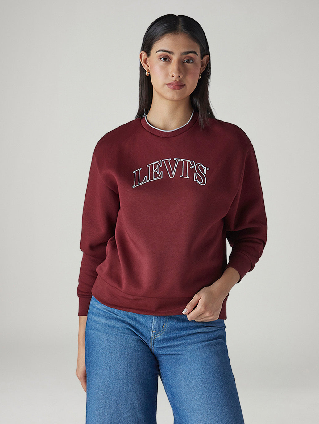 Women's Logo Printed Regular Fit Sweatshirt