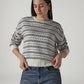 Women's Printed Relaxed Fit Sweater - Styleshot View
