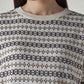 Women's Printed Relaxed Fit Sweater - Detail View