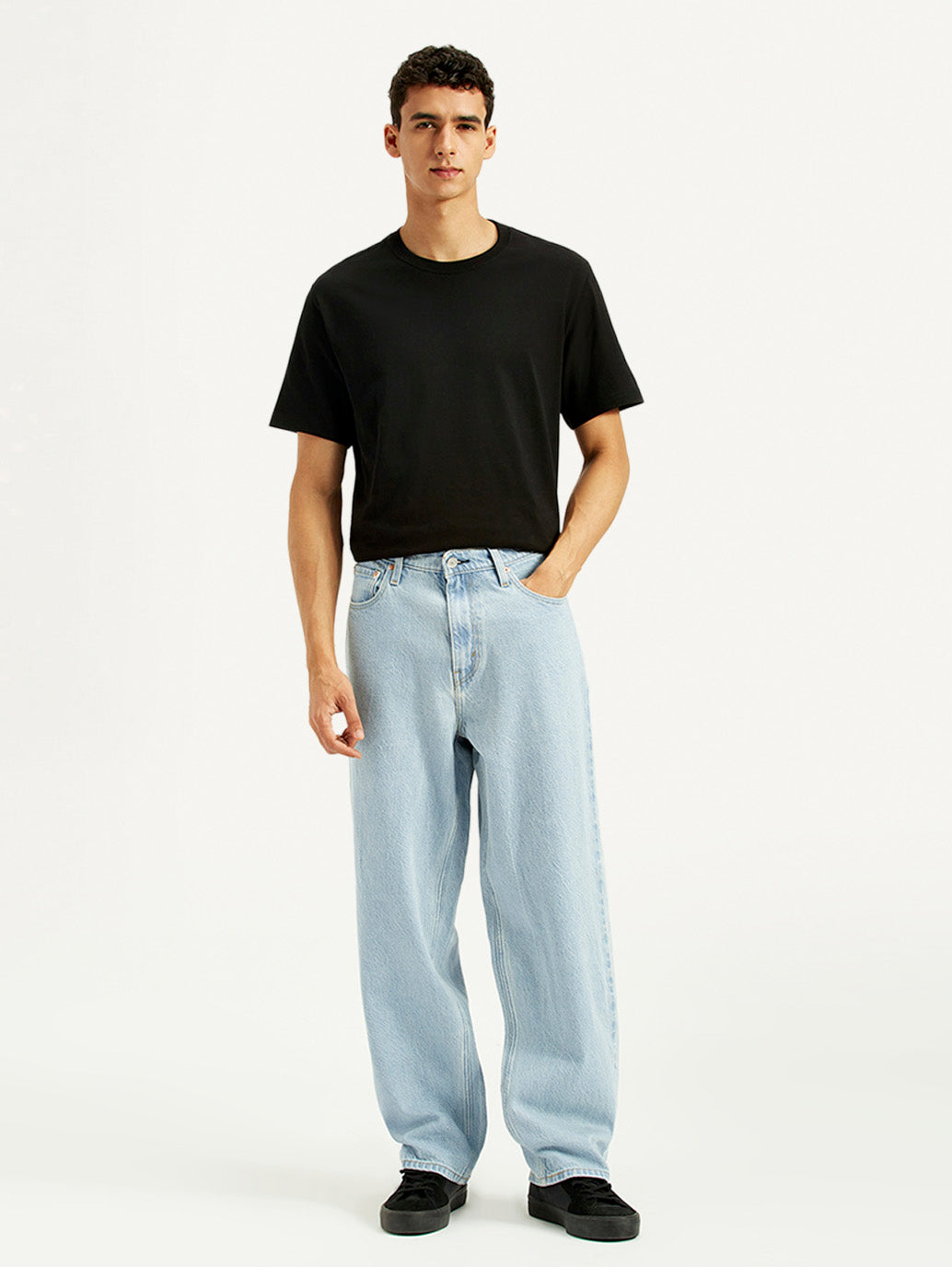 Men's 578 Light Indigo Loose Fit Mid Rise Jeans - Front View