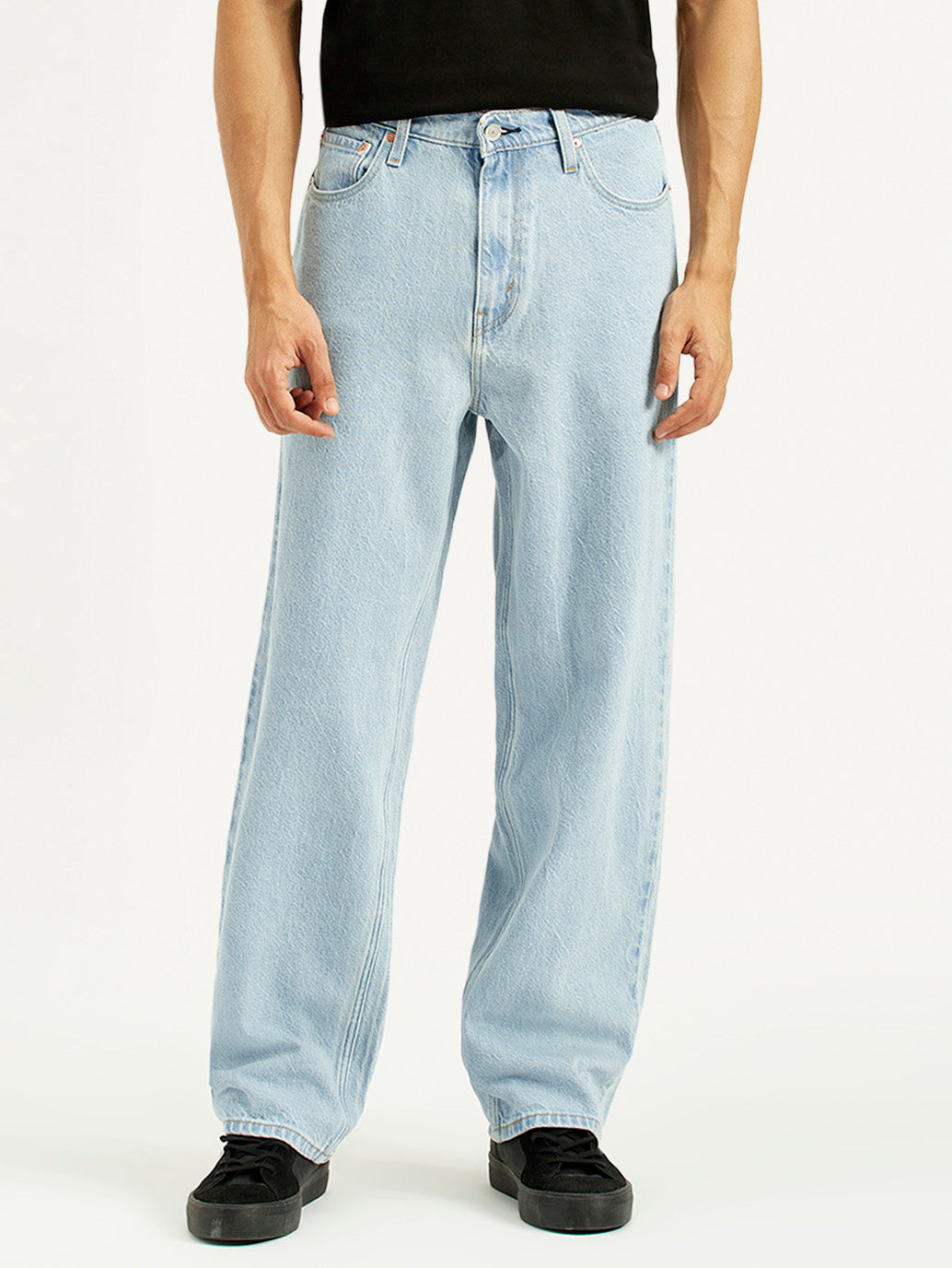 Men's 578 Light Indigo Loose Fit Mid Rise Jeans - Front View