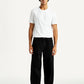 Men's 578 Black Loose Fit Mid Rise Jeans - Front View