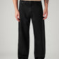 Men's 578 Black Baggy Fit Mid Rise Jeans - Front View