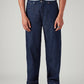 Men's 578 Dark Blue Baggy Fit Mid Rise Jeans - Front View