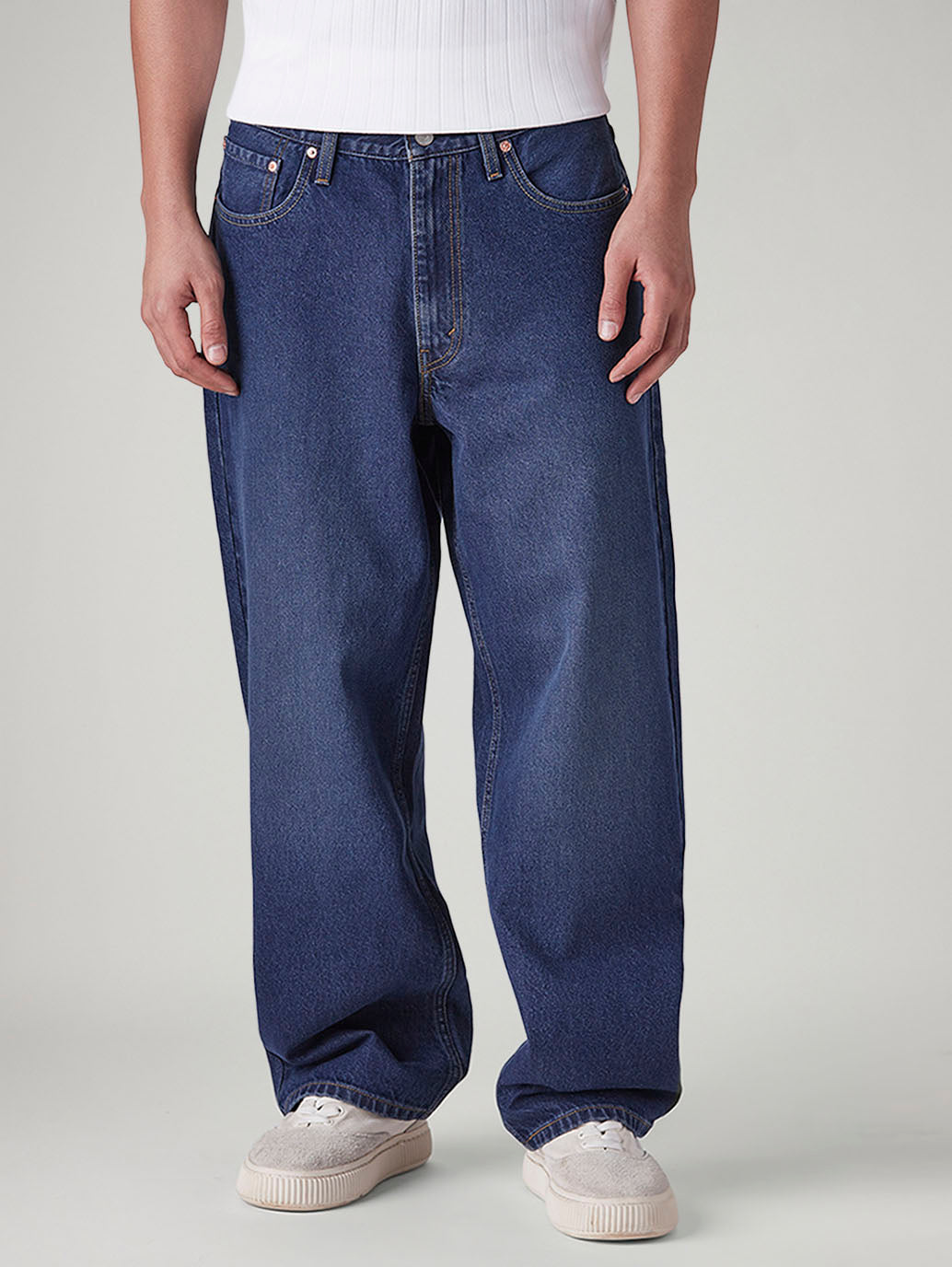 Men's 578 Indigo Baggy Fit Mid Rise Jeans - Front View