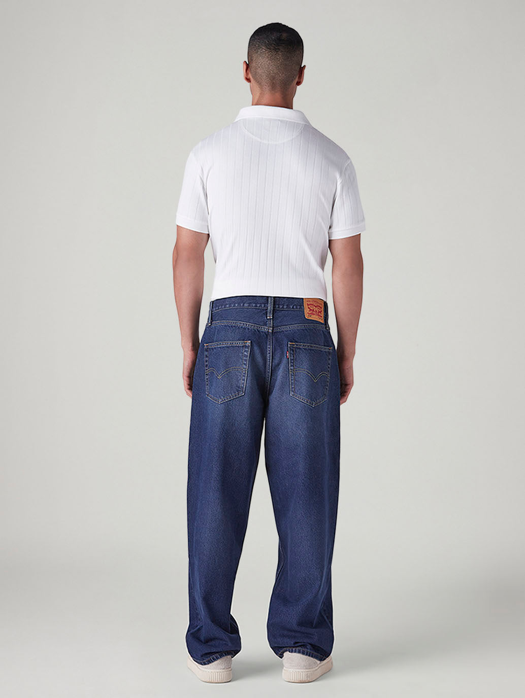 Men's 578 Indigo Baggy Fit Mid Rise Jeans - Back View