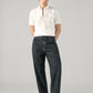 Men's 578 Black Baggy Fit Mid Rise Jeans - Front View