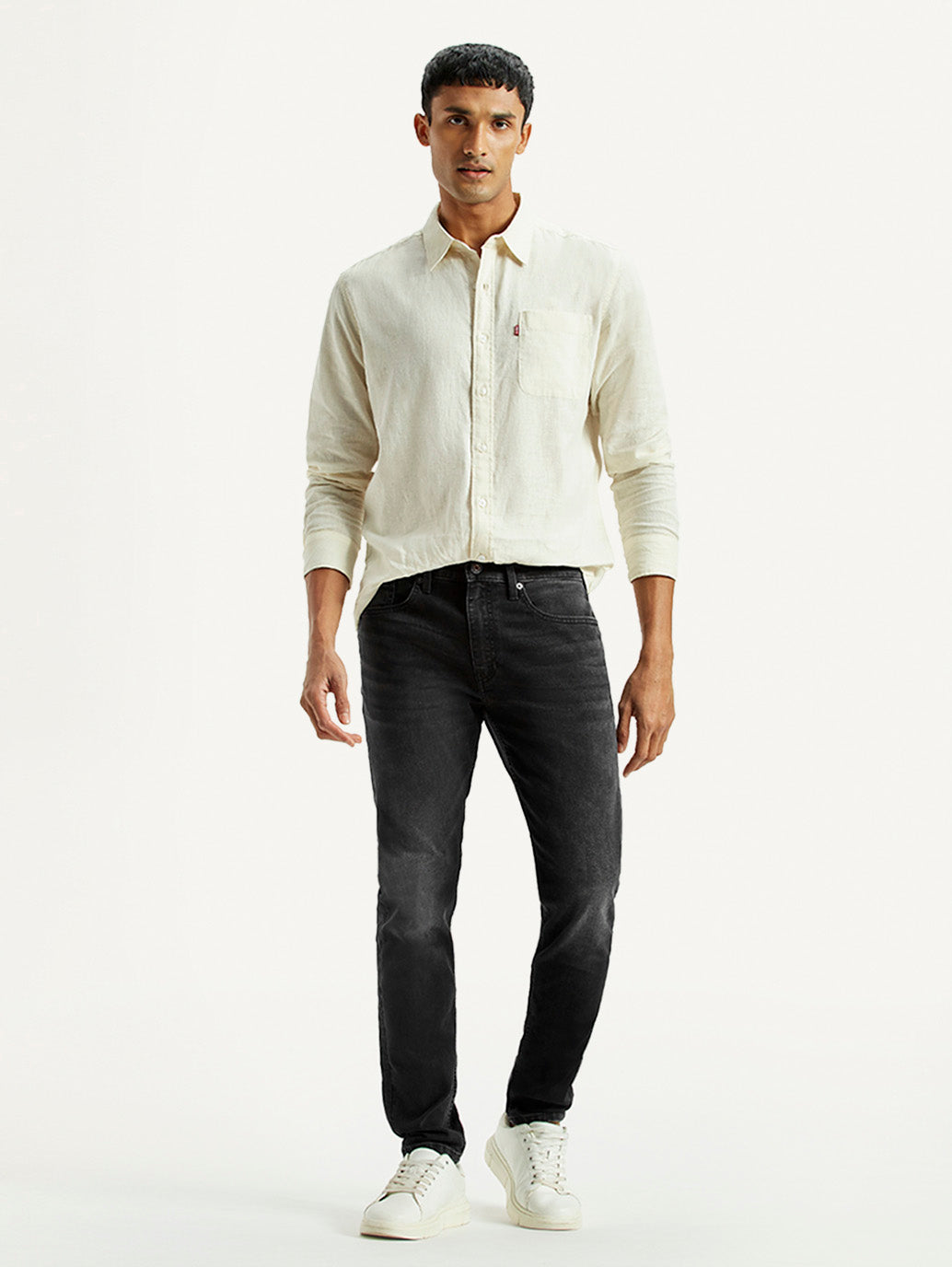 Men's 512 Black Slim Tapered Fit Mid Rise Jeans