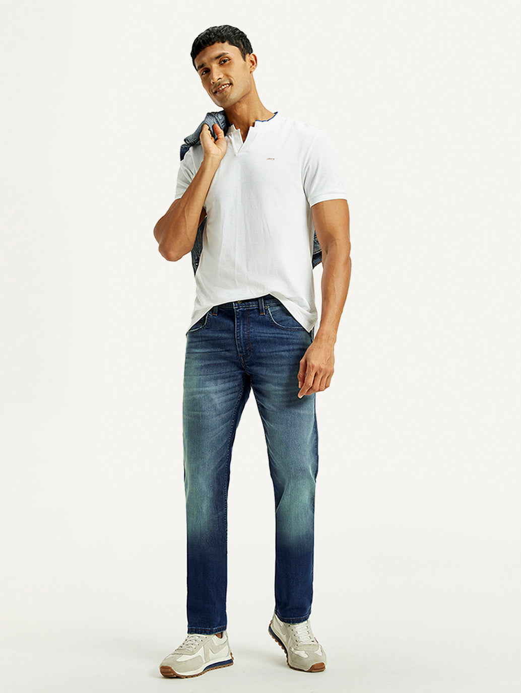 Men's Tinted 511 Med Indigo Slim Fit Mid Rise Jeans