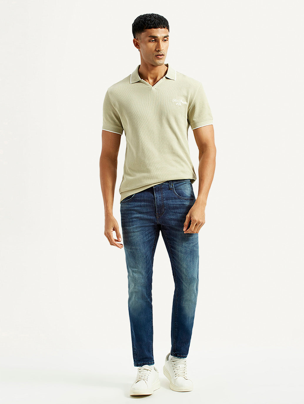 Men's 512 Blue Slim Tapered Fit Mid Rise Jeans