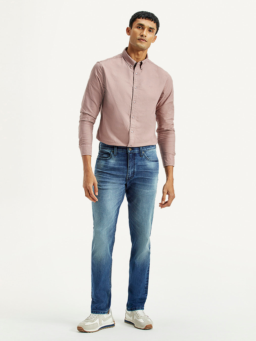 Men's 511 Med Indigo Slim Fit Mid Rise Jeans - Front View