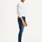 Men's 512 Dark Indigo Slim Tapered Fit Mid Rise Jeans - Side View